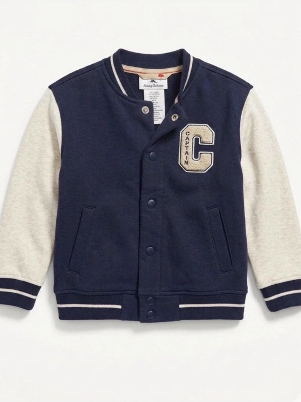 Navy and Light Gray Raglan Sleeve Sweatshirt